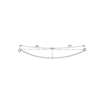 Mercedes Sprinter 337 130 Thick Type Rear Complete Leaf Spring