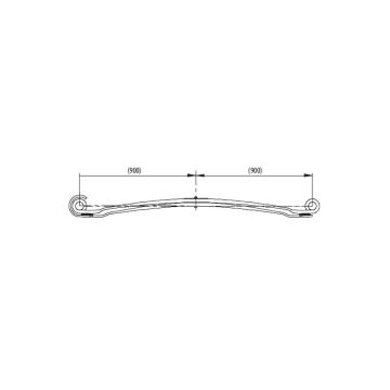 Mercedes Actros 1840 Front Complete Leaf Spring