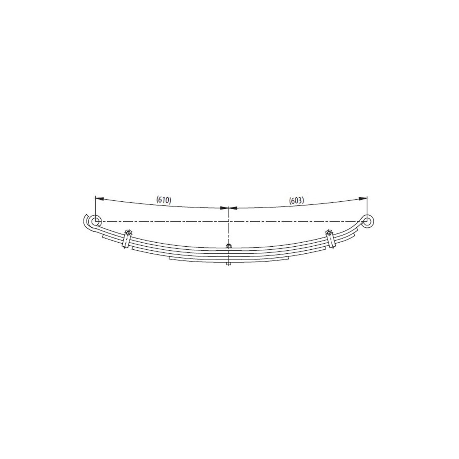 Front complete Leaf Spring