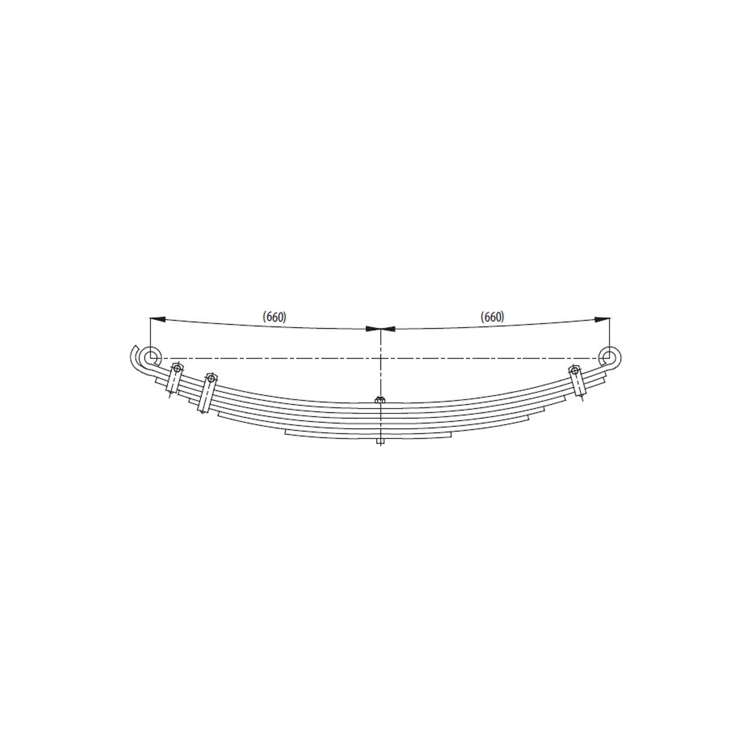 Rear complete Leaf Spring