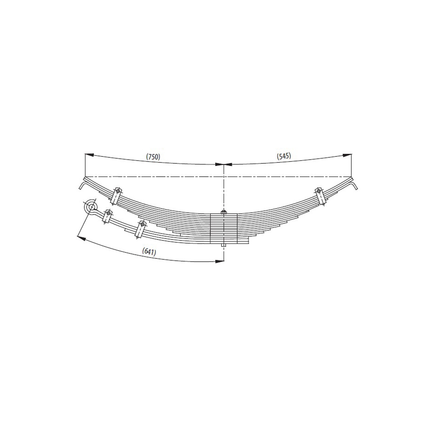 Rear complete Leaf Spring