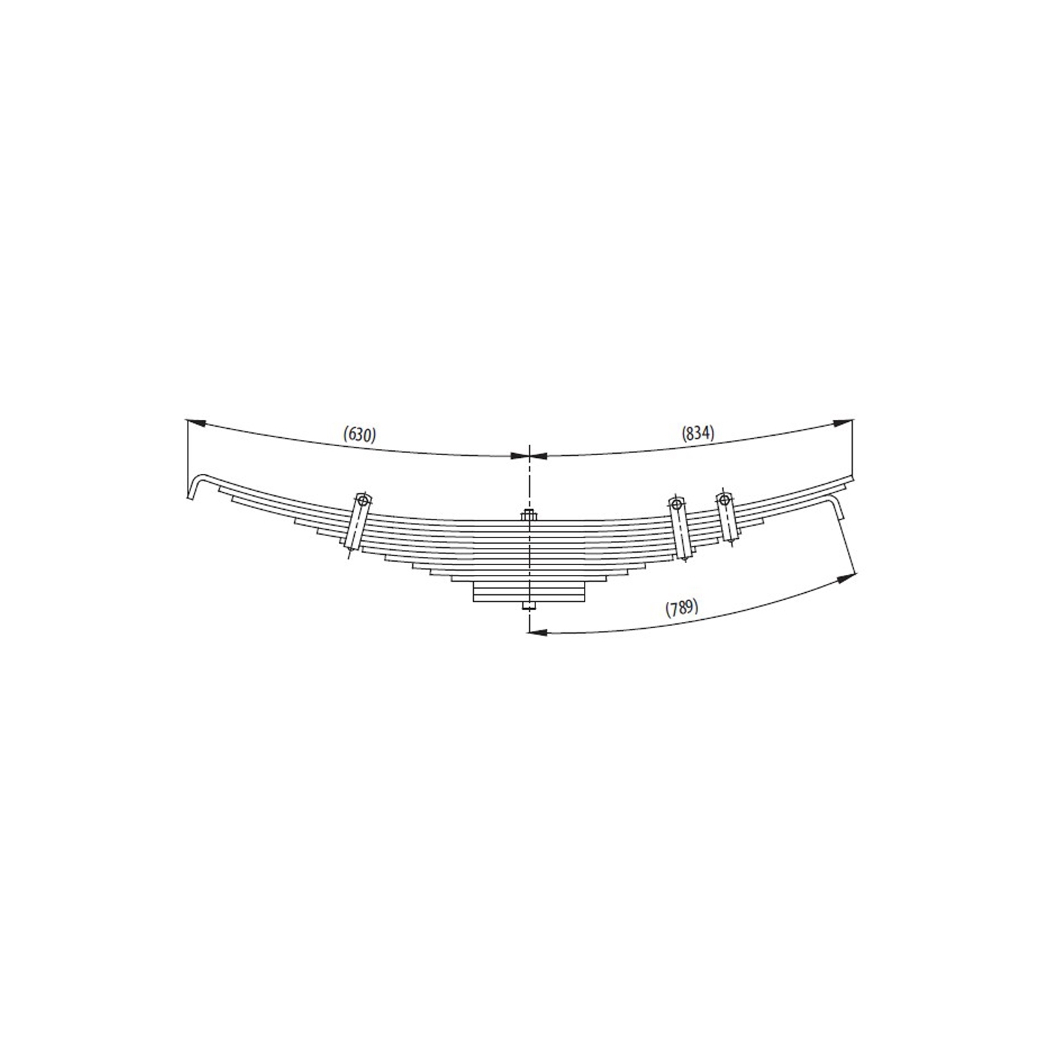 Axle complete Leaf Spring
