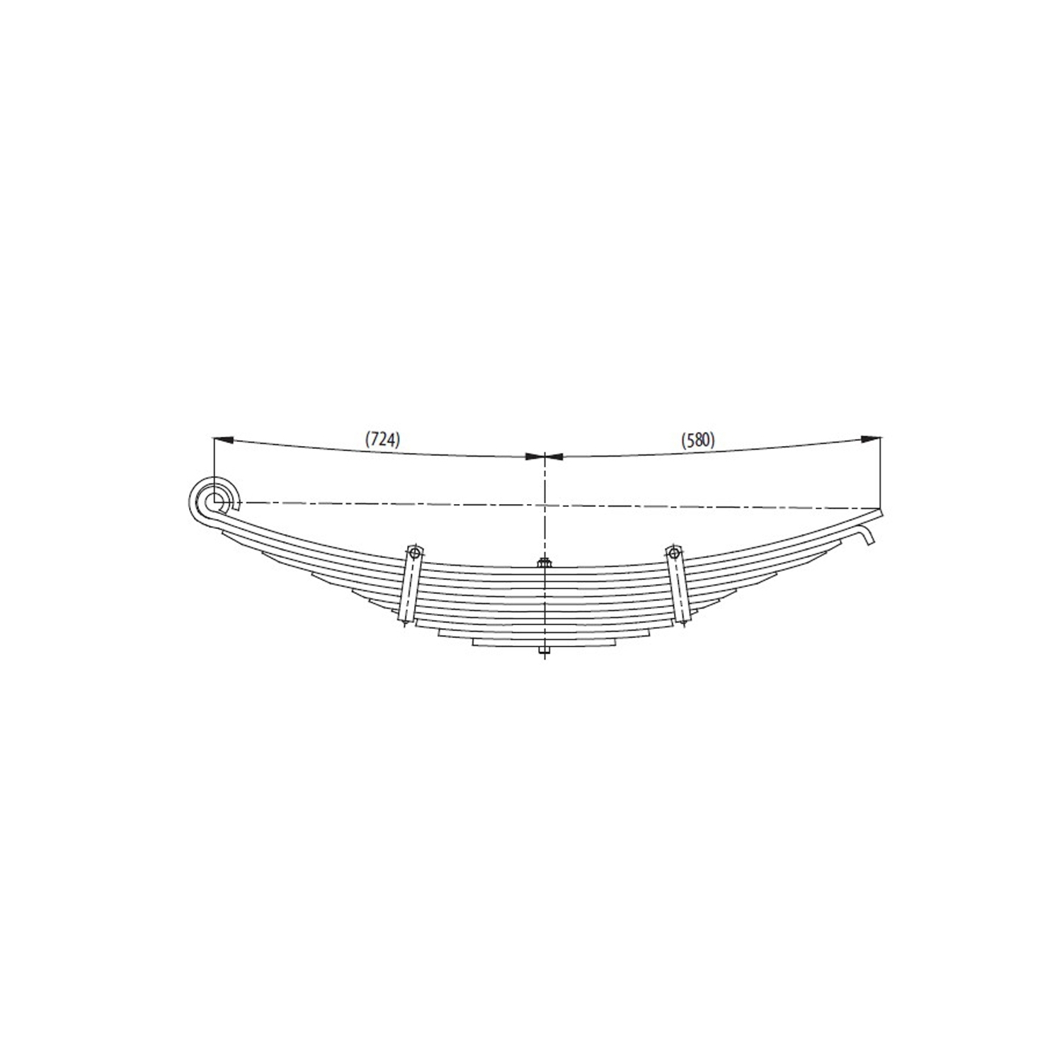 Rear complete Leaf Spring