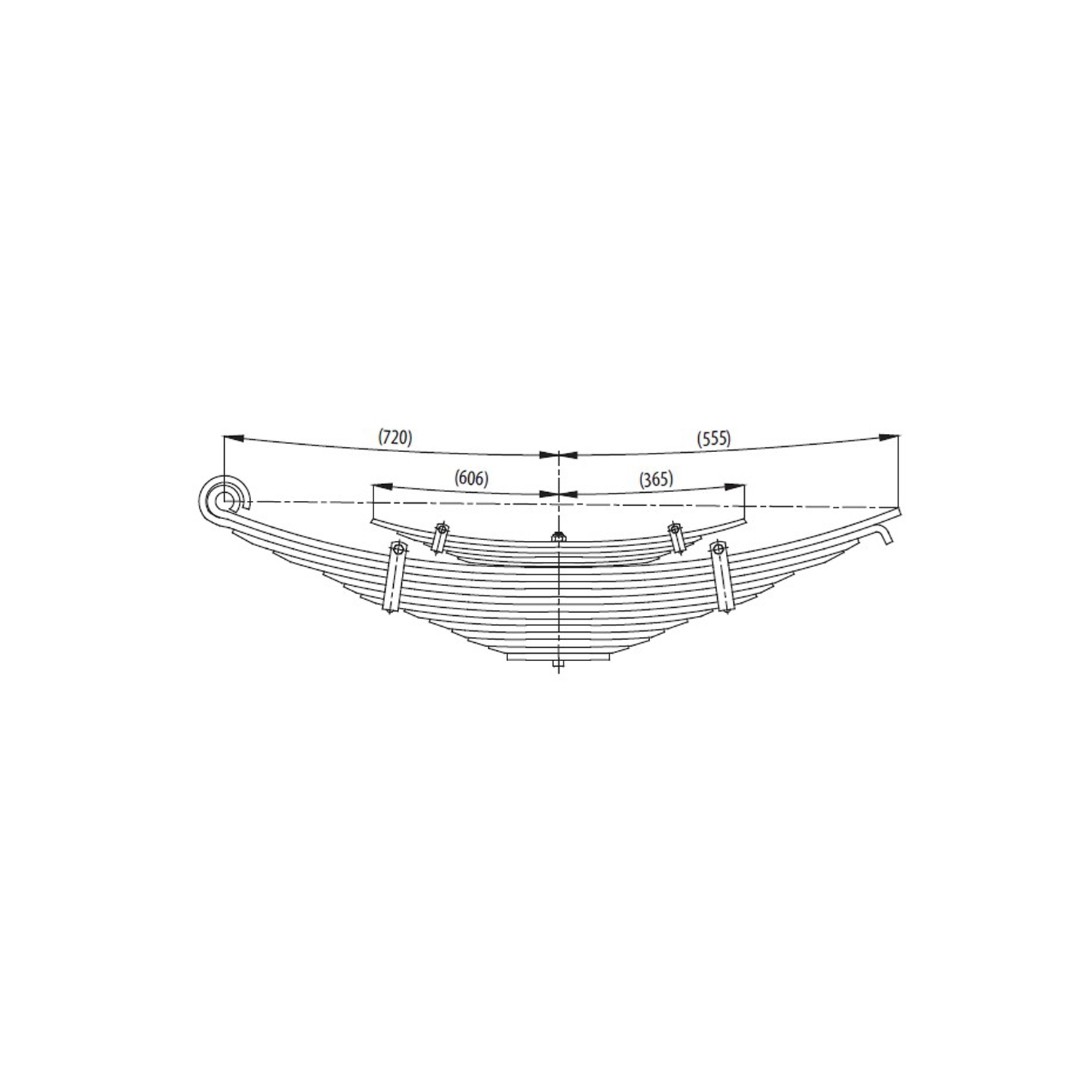 Rear complete Leaf Spring