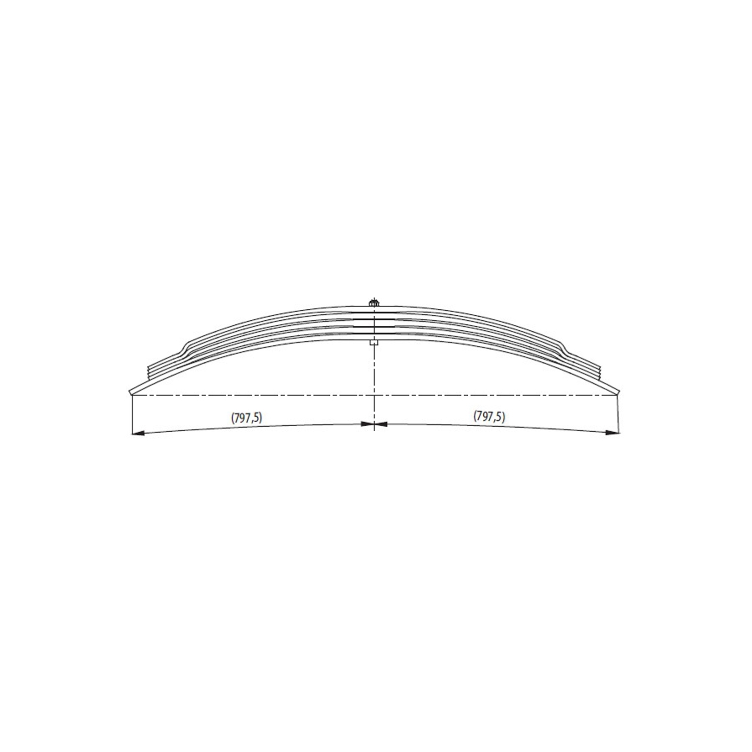 Rear complete Leaf Spring