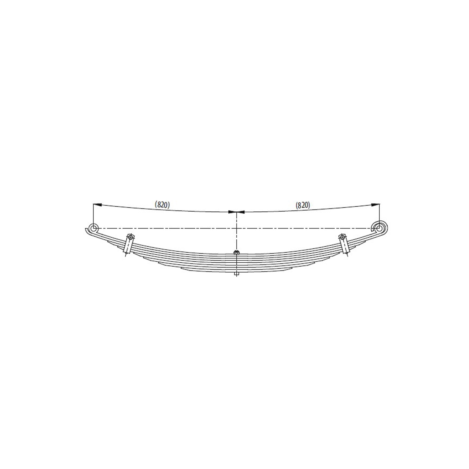 Front complete Leaf Spring