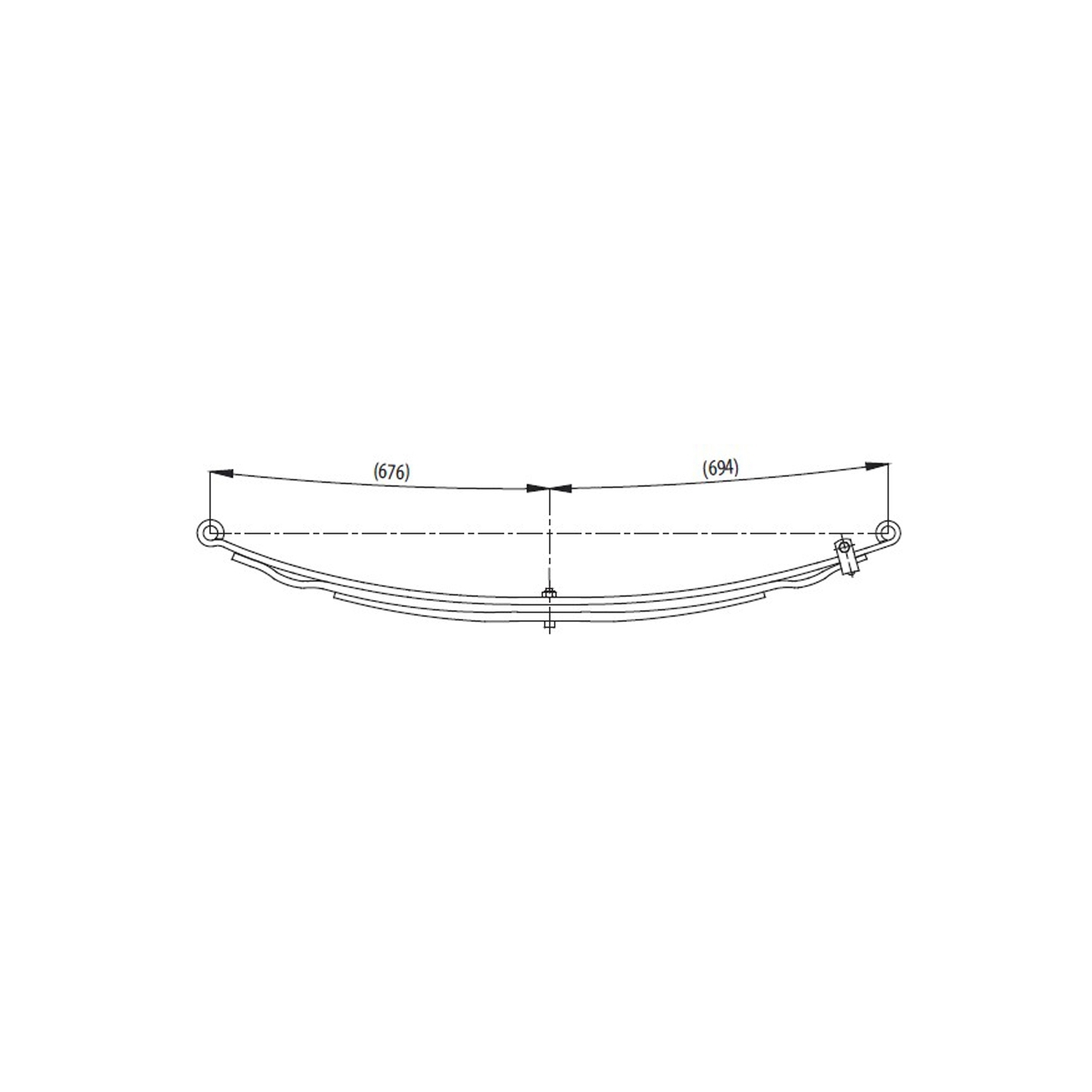 Rear complete Leaf Spring