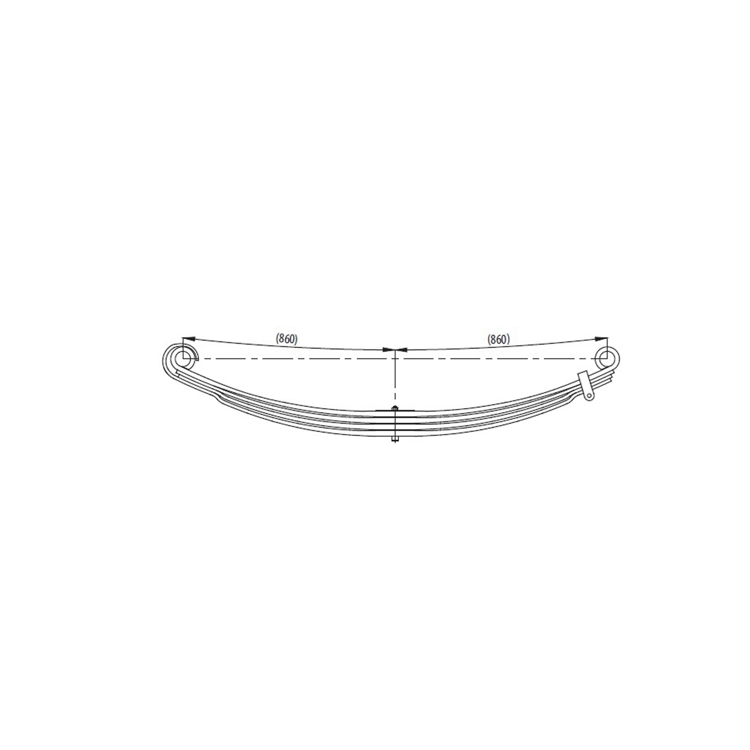 2nd axle complete  Leaf Spring