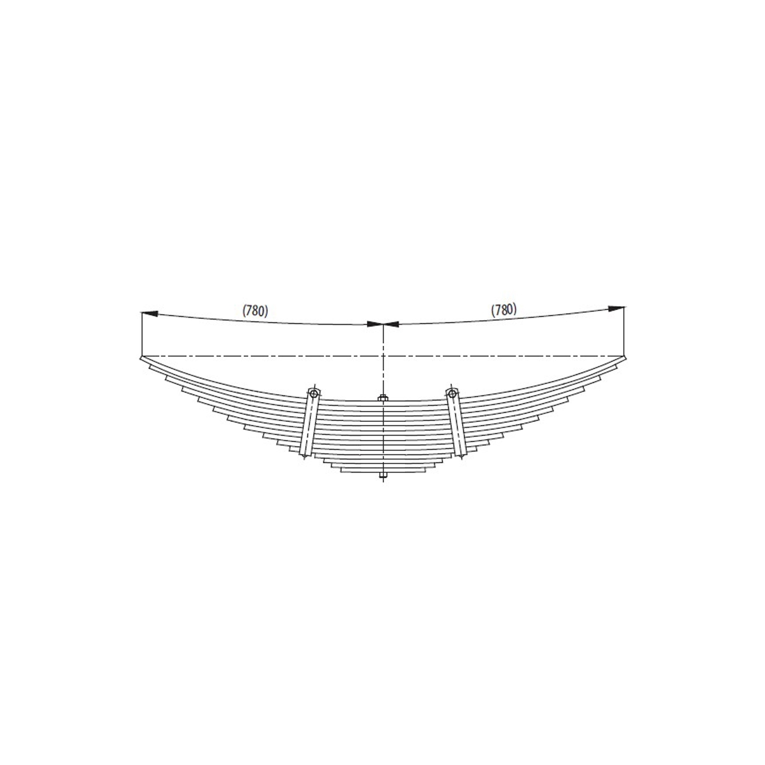 Rear complete Leaf Spring