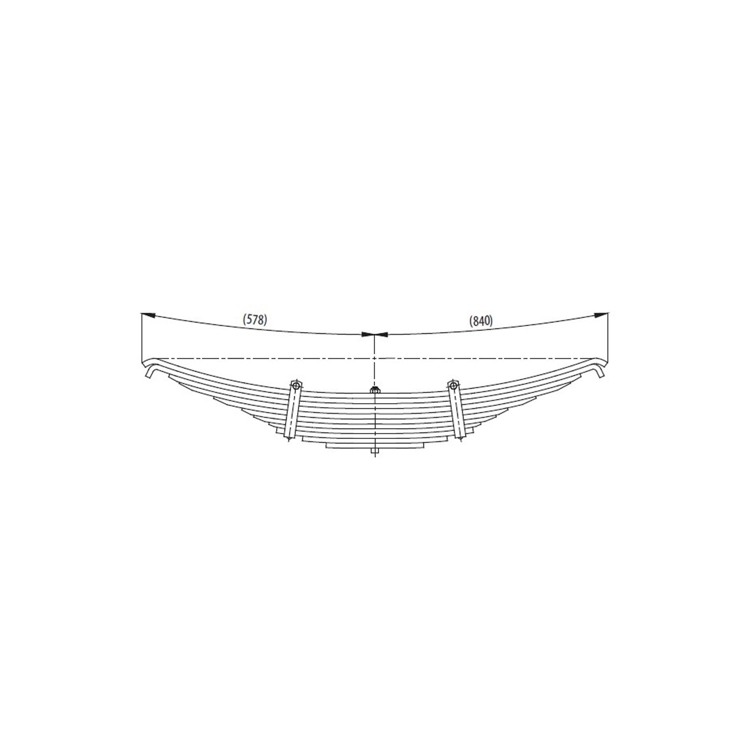 Axle complete Leaf Spring