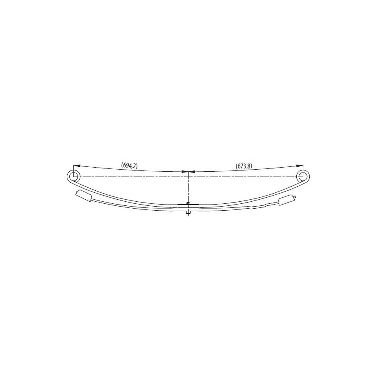 Rear complete Leaf Spring