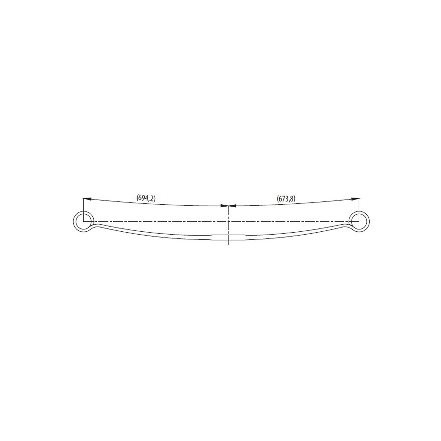 Rear 1st layer Leaf Spring