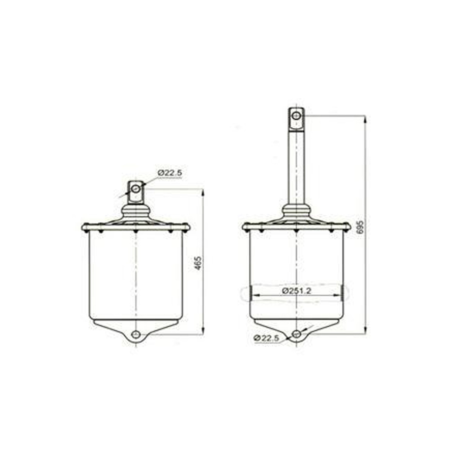 250 LIK 30 CM SAÇ PISTON - IÇTEN KAPAKLI