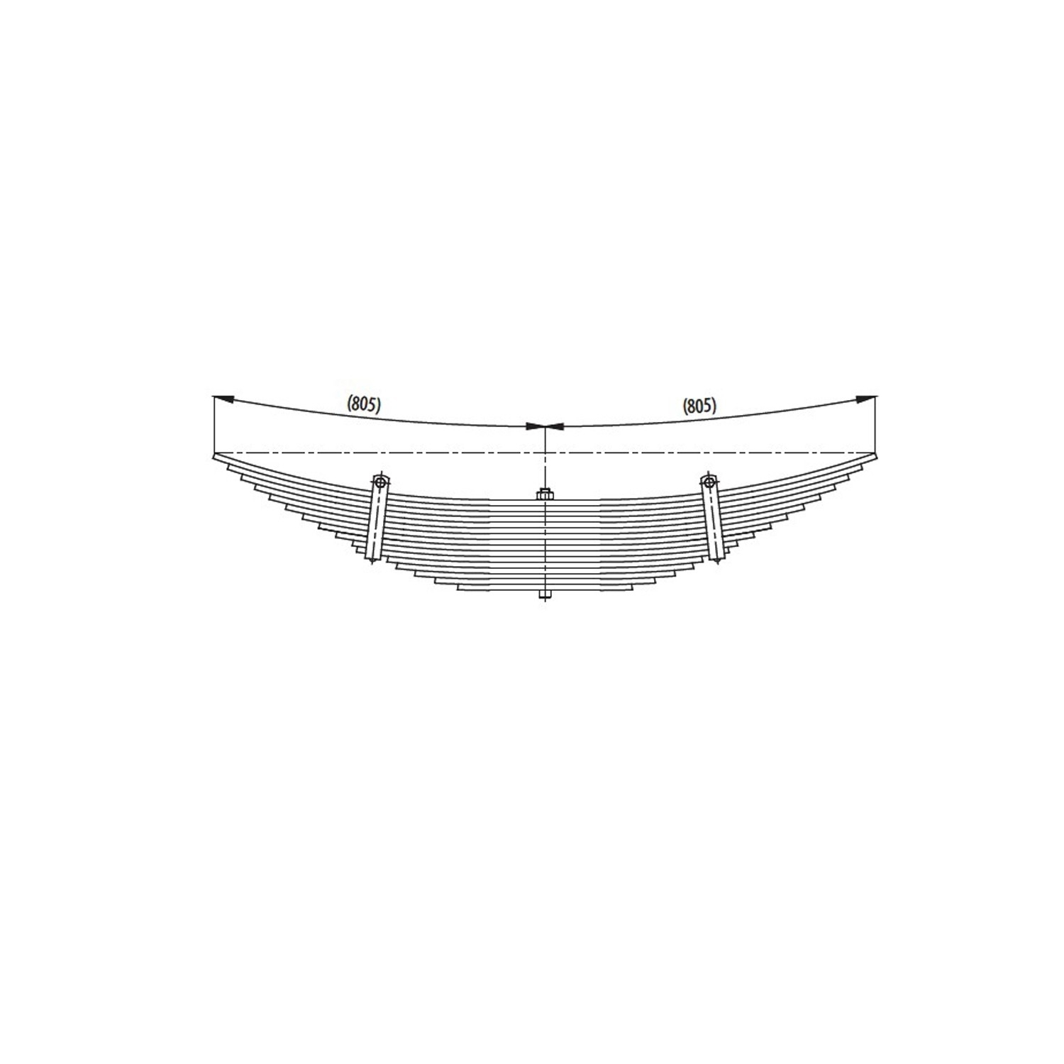 Rear complete Leaf Spring