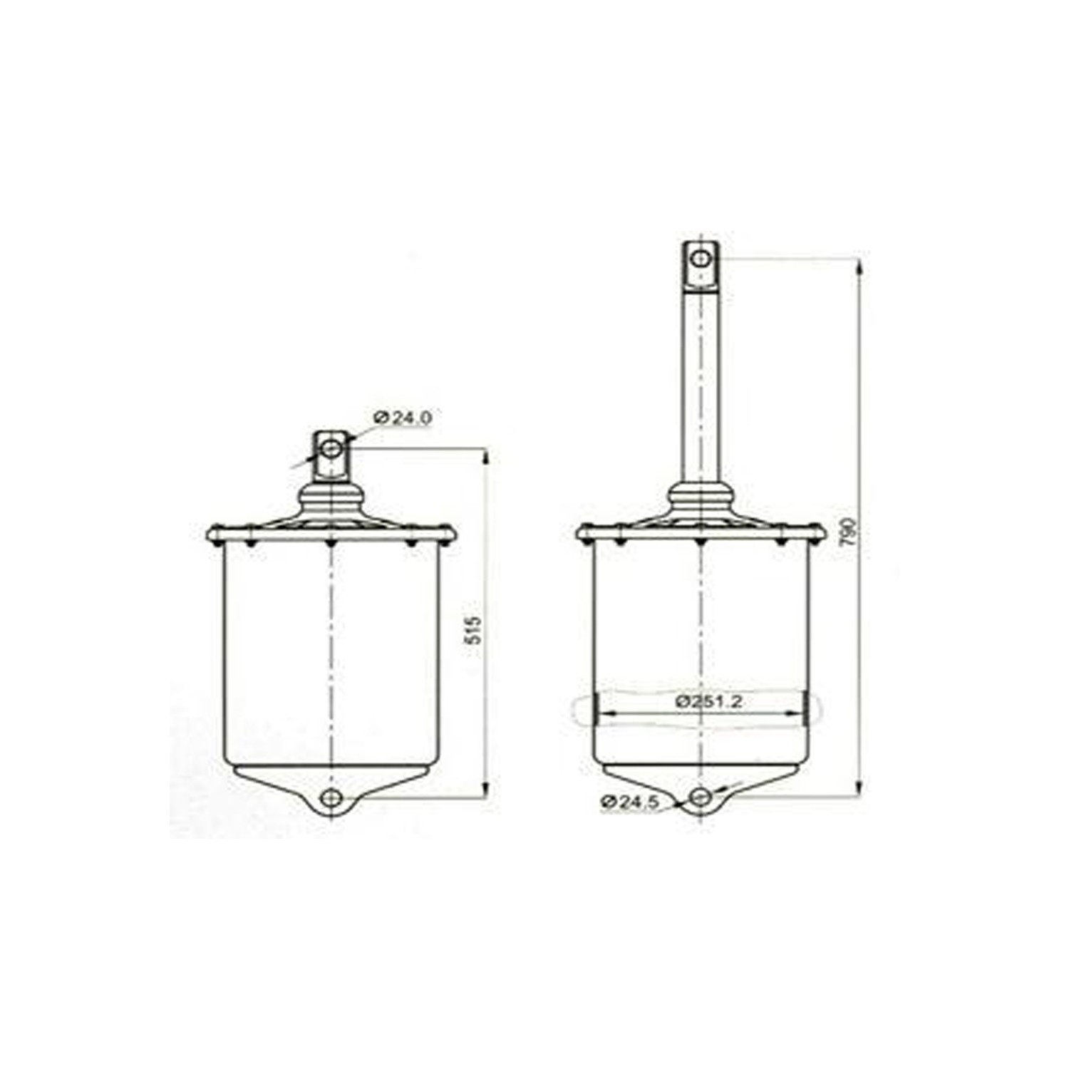 250 LIK 35 CM SAÇ PISTON - IÇTEN KAPAKLI