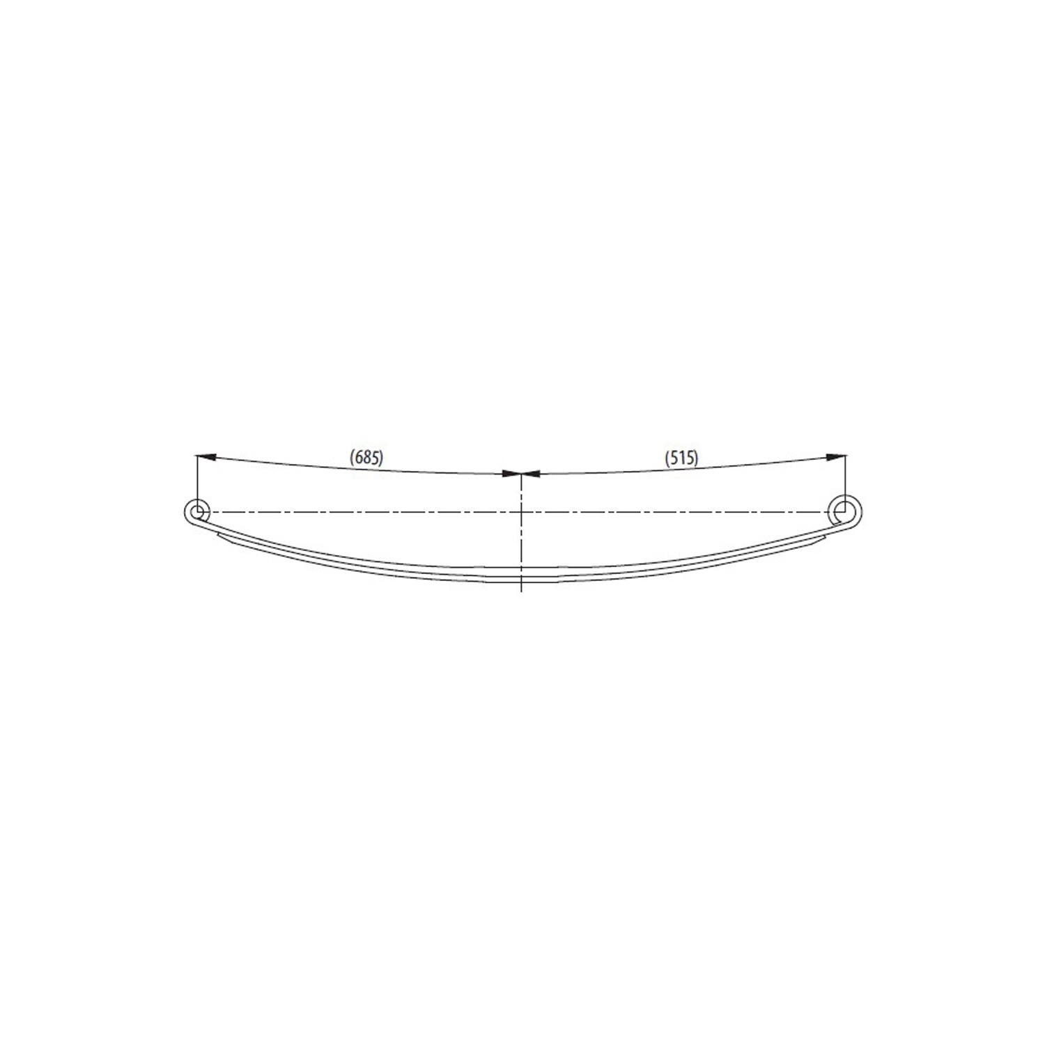 Rear complete Leaf Spring