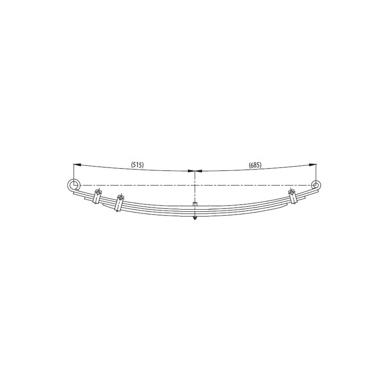 Rear complete Leaf Spring