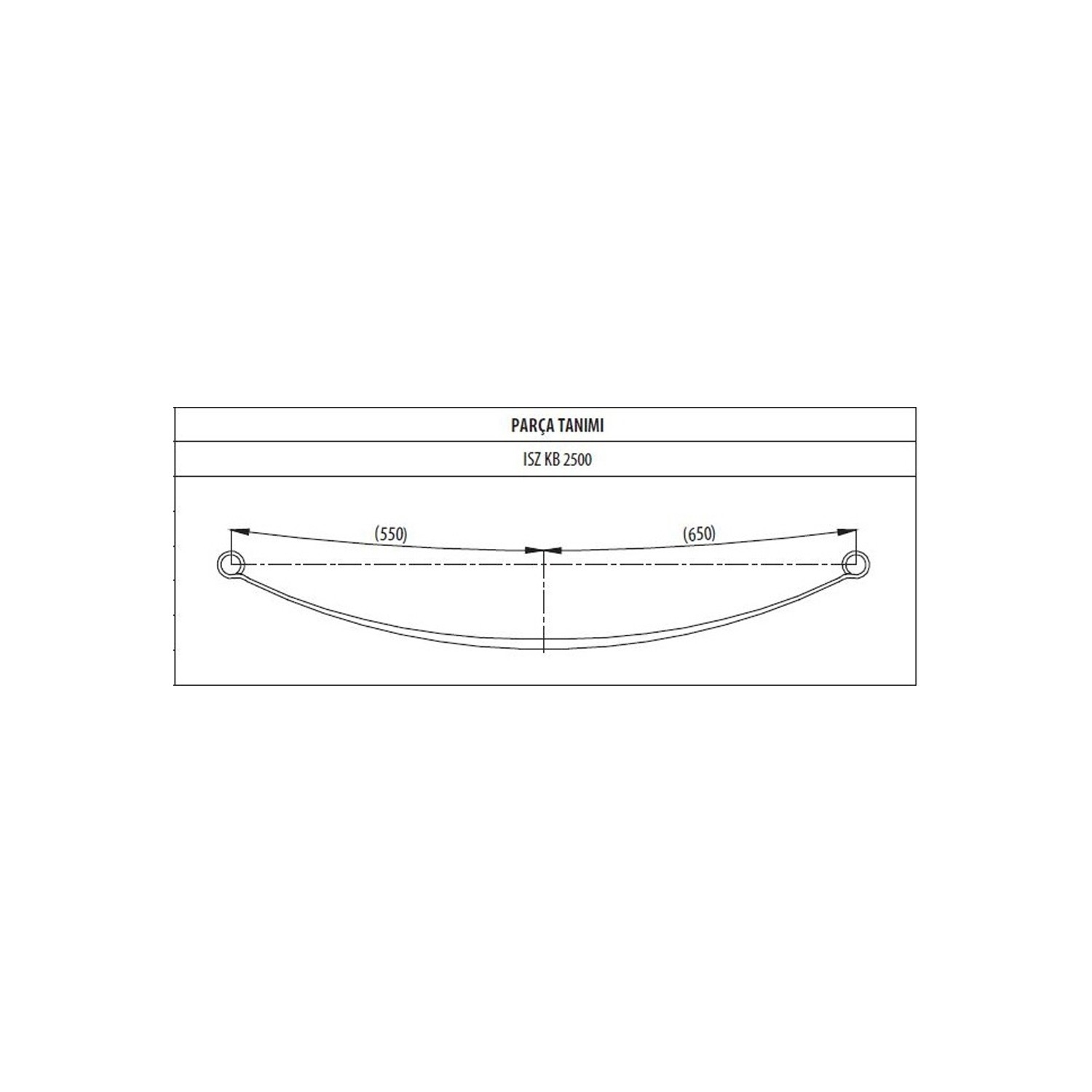 Rear 1st layer Leaf Spring