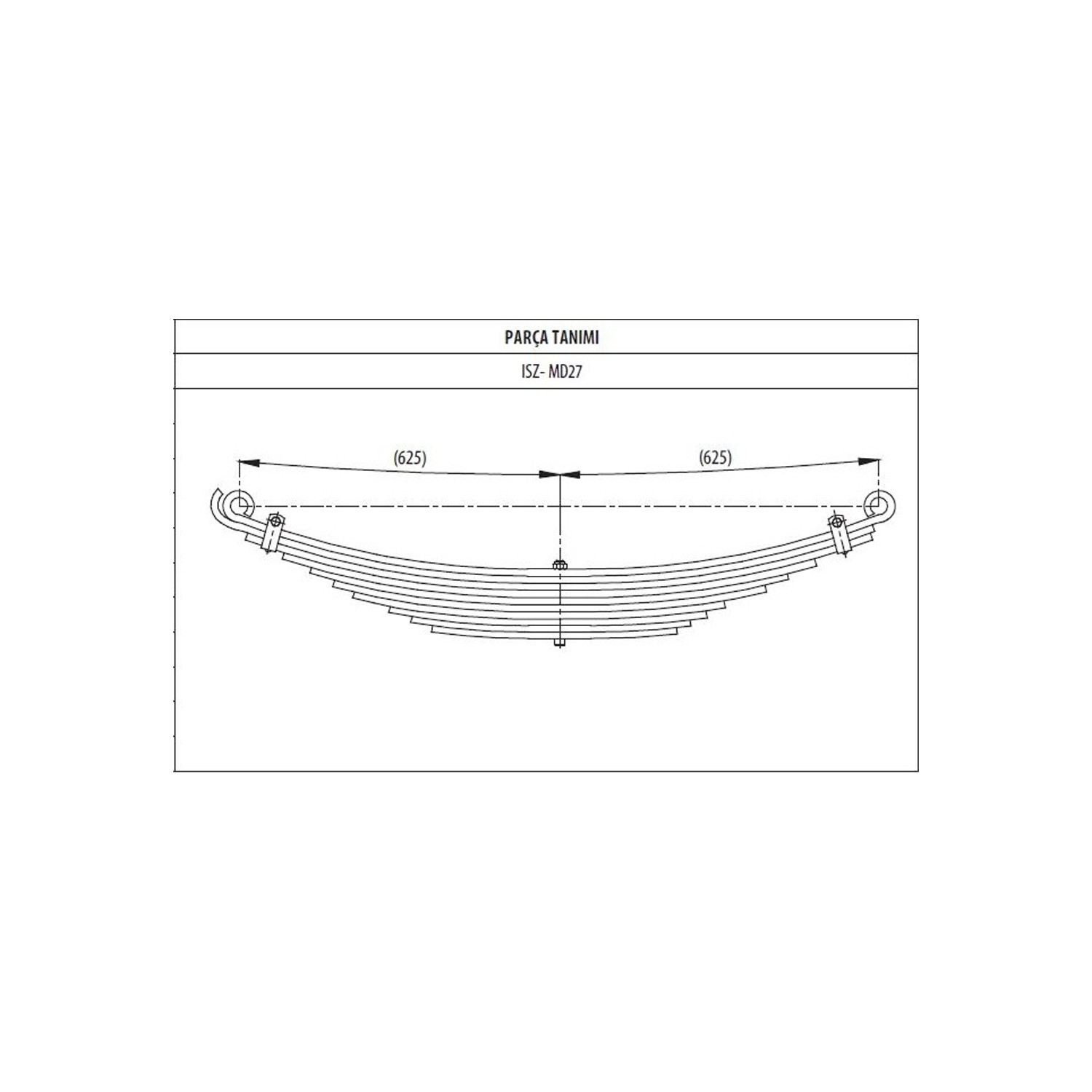 Rear complete Leaf Spring