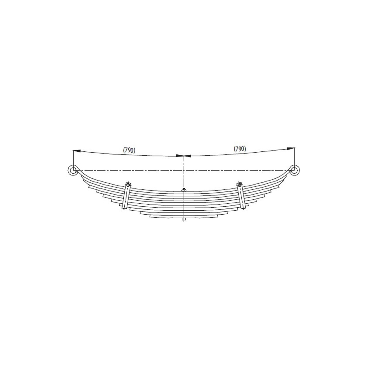 Rear complete Leaf Spring