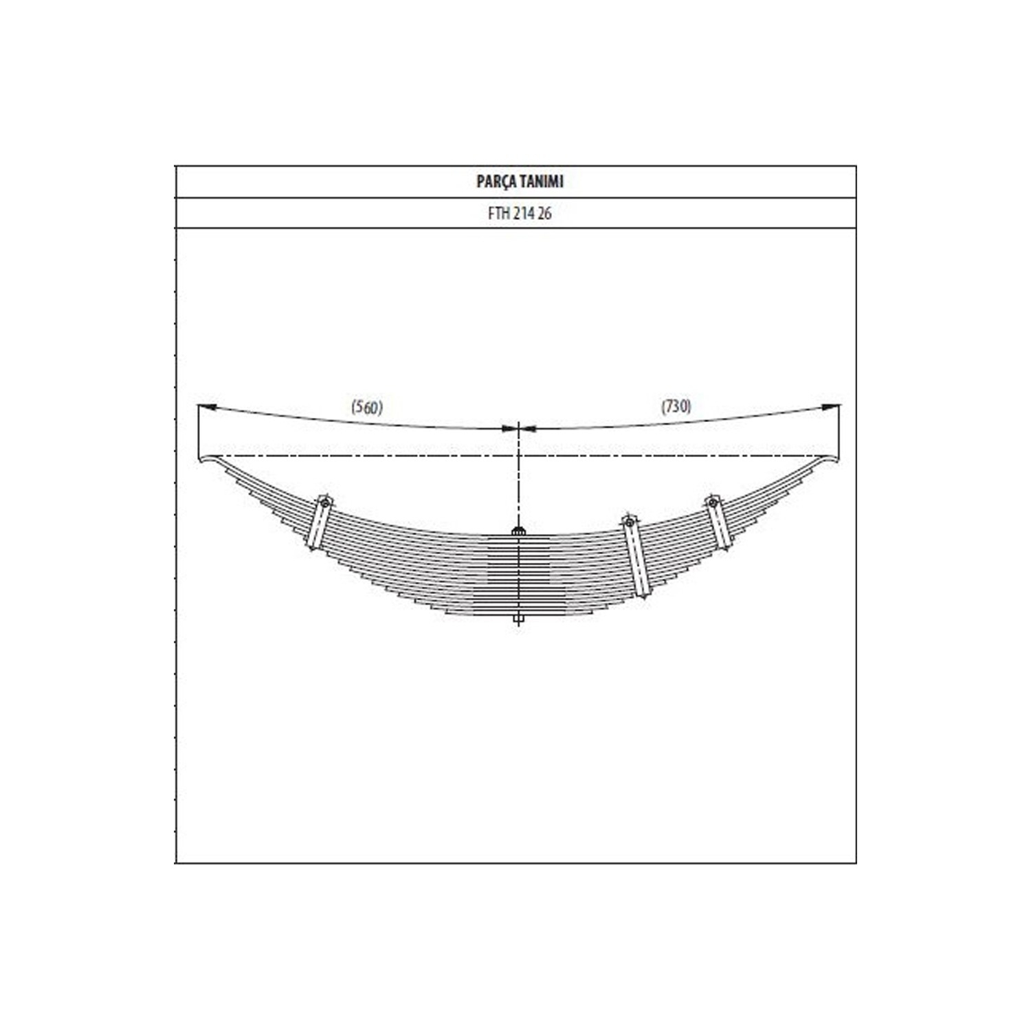 Axle complete Leaf Spring