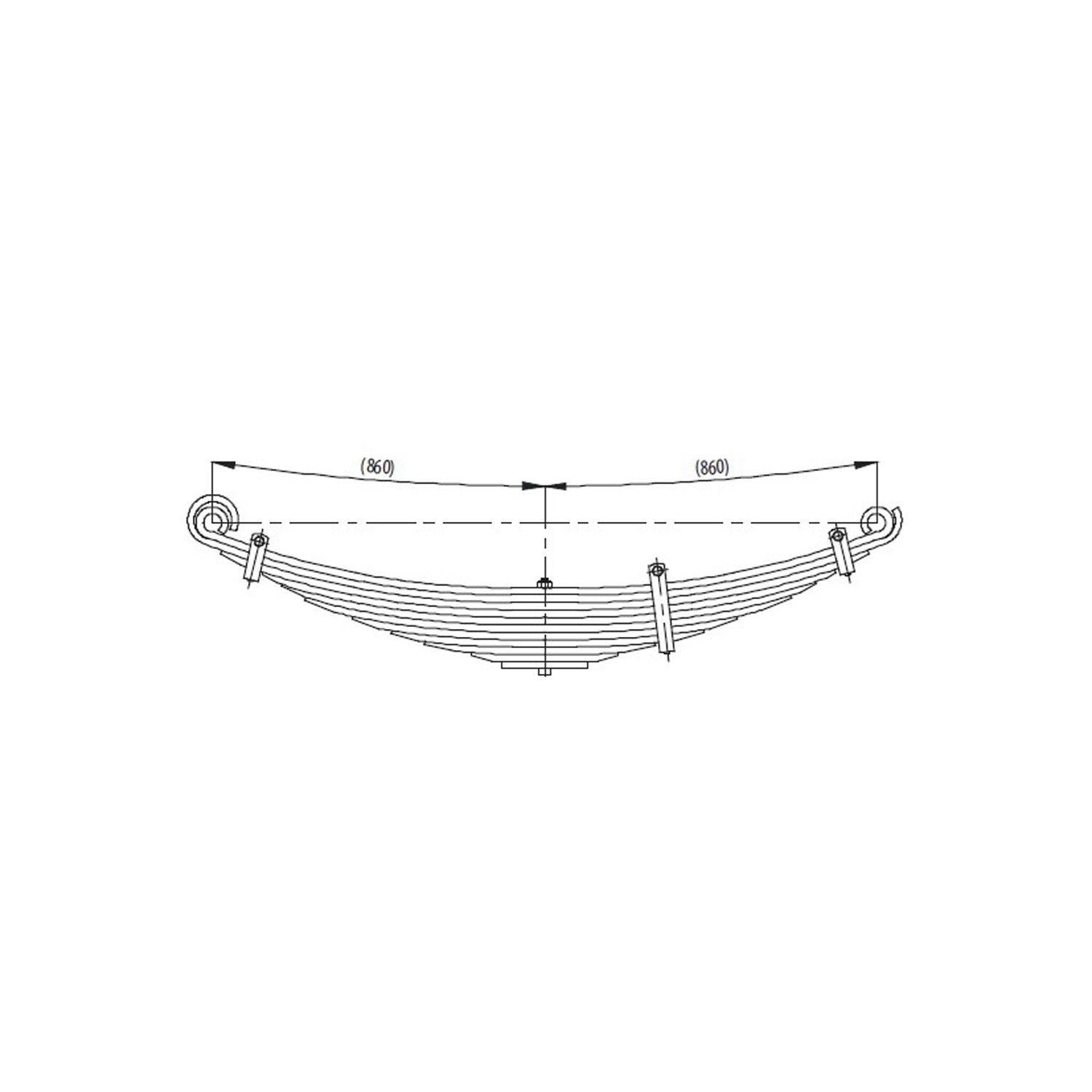 Front complete Leaf Spring