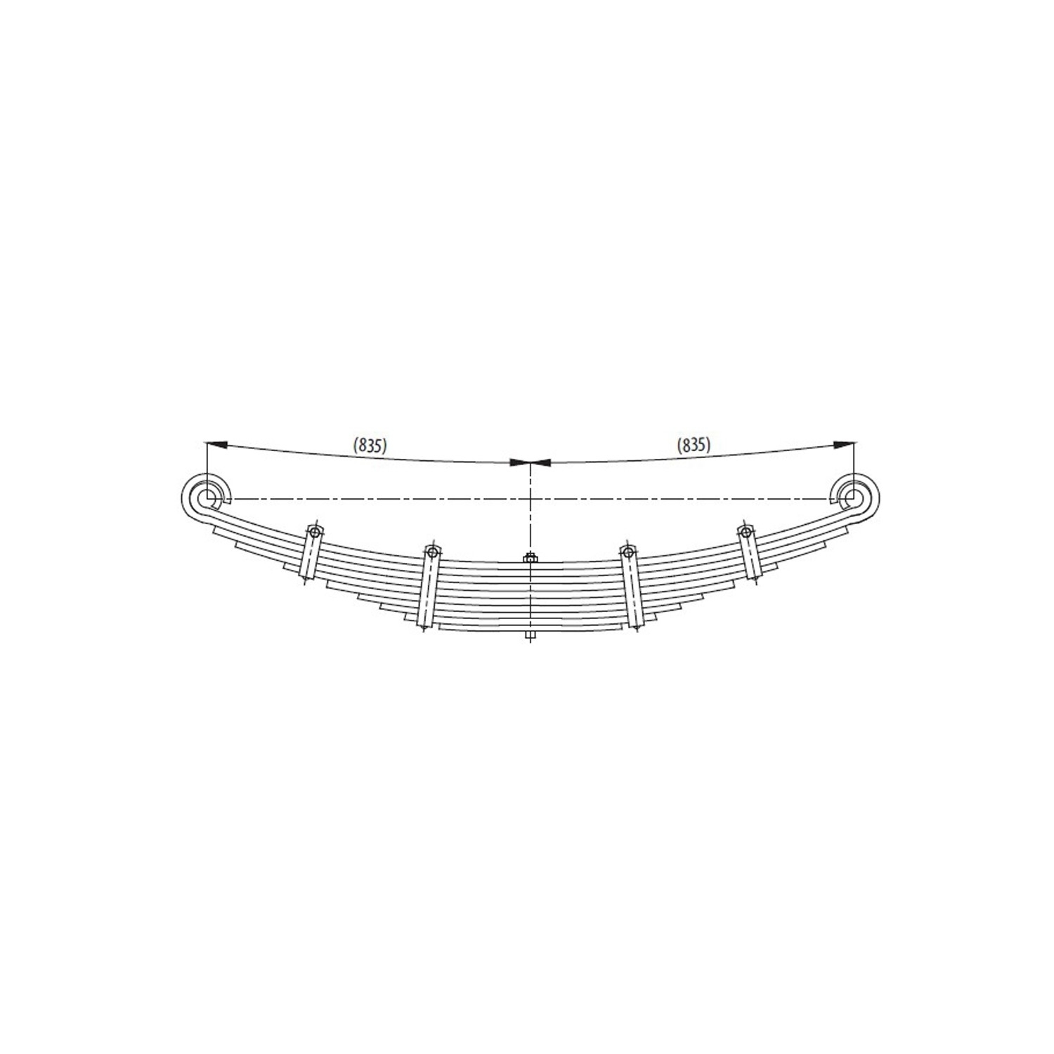 Front complete Leaf Spring