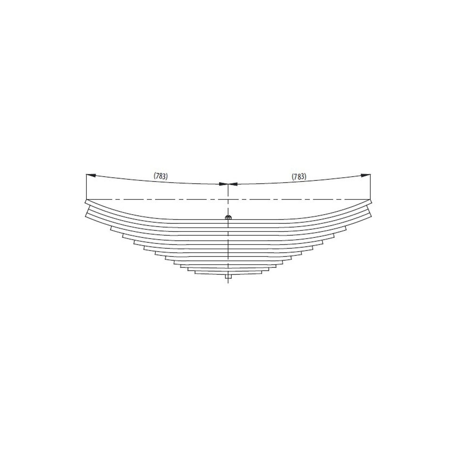Rear complete Leaf Spring