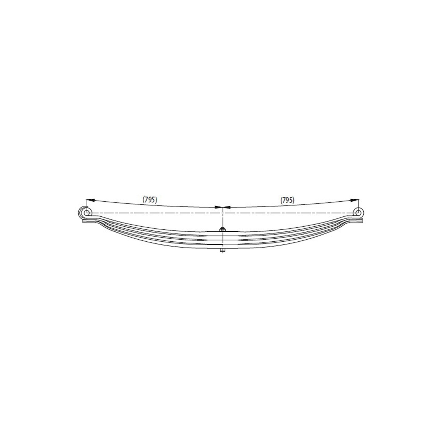 2nd axle complete  Leaf Spring