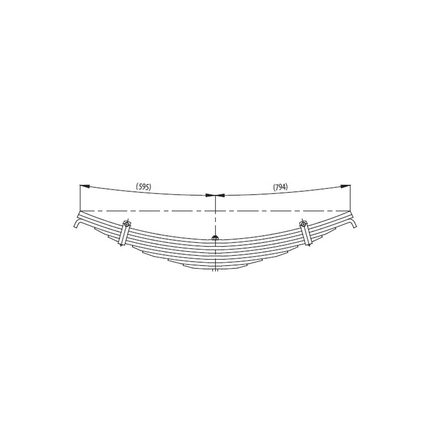Axle complete Leaf Spring