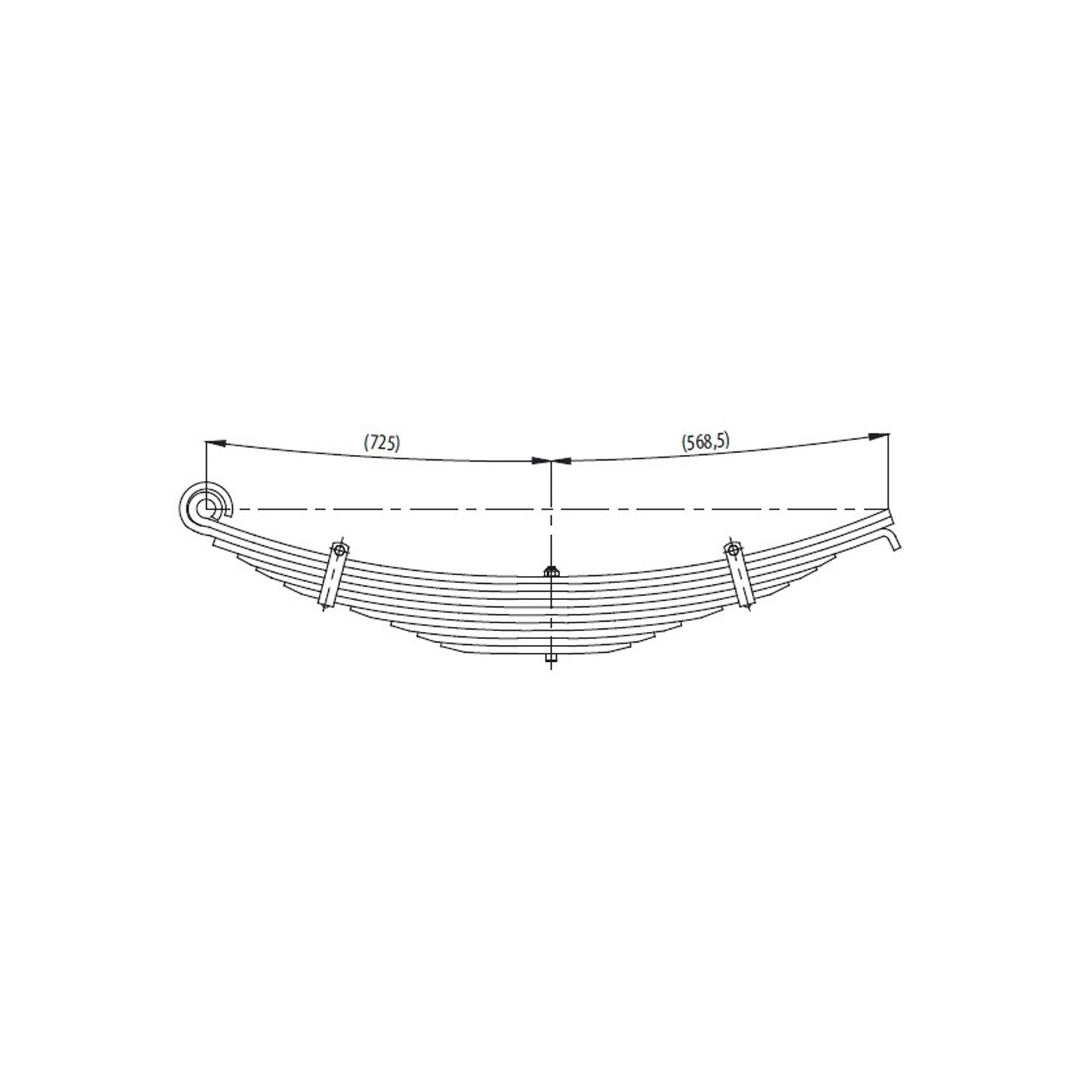 Rear complete Leaf Spring