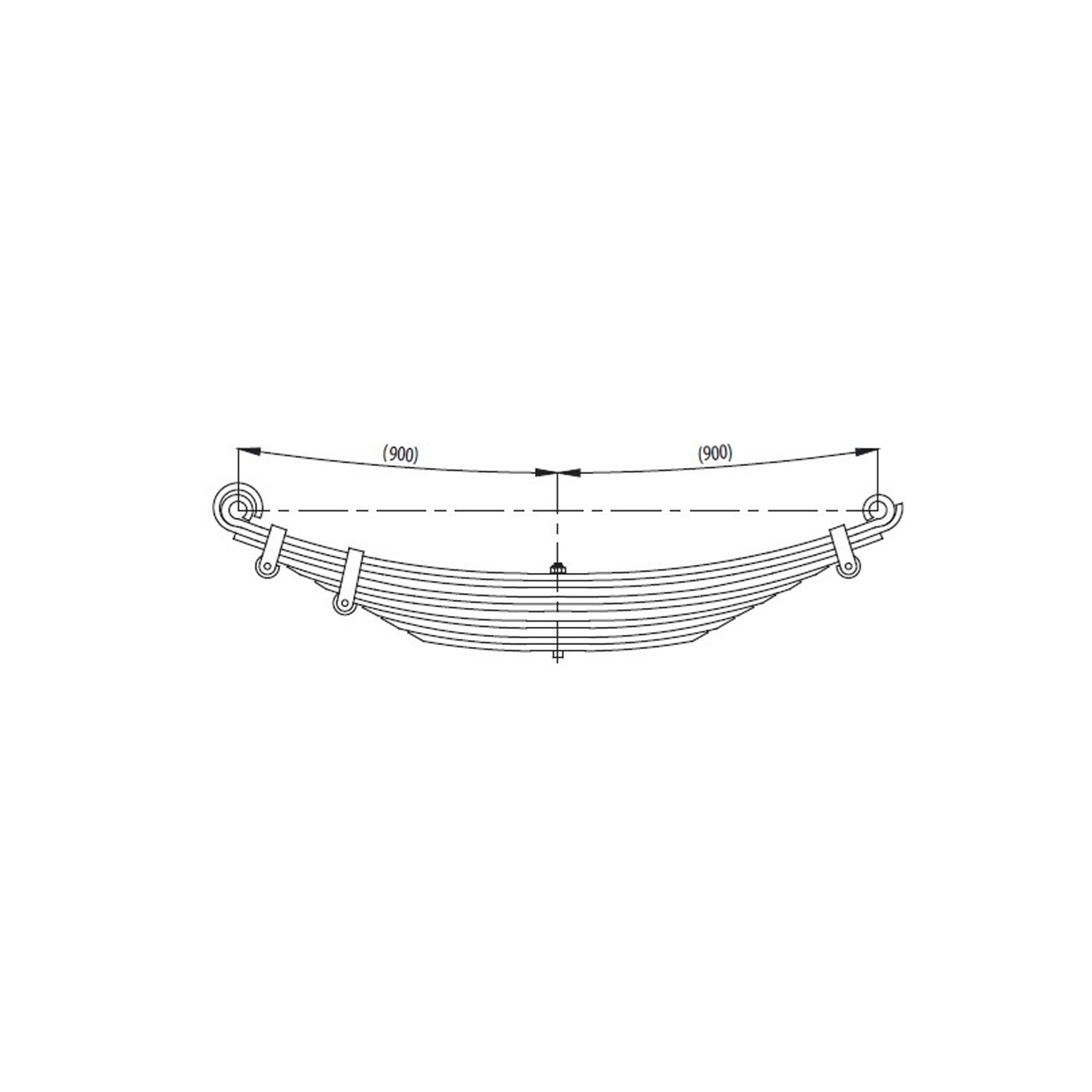 Front complete Leaf Spring