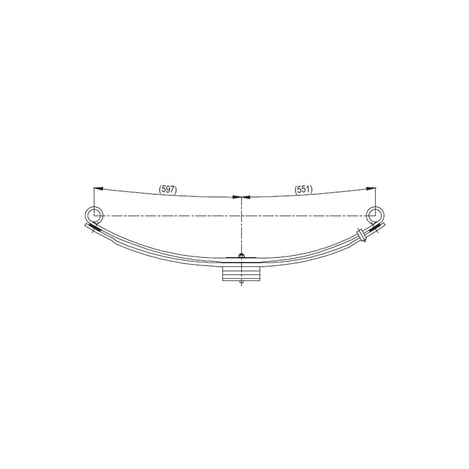 Front complete Leaf Spring