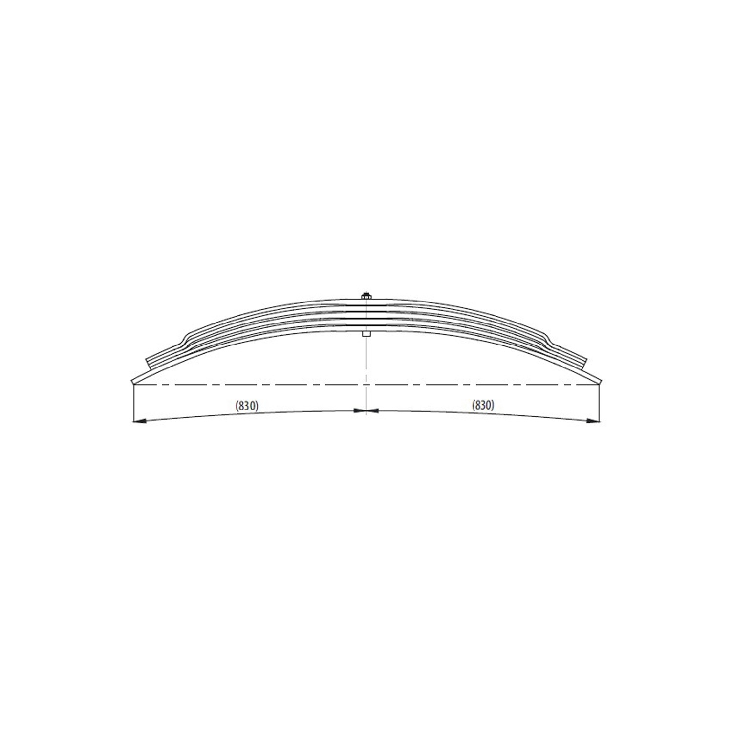 Rear complete Leaf Spring