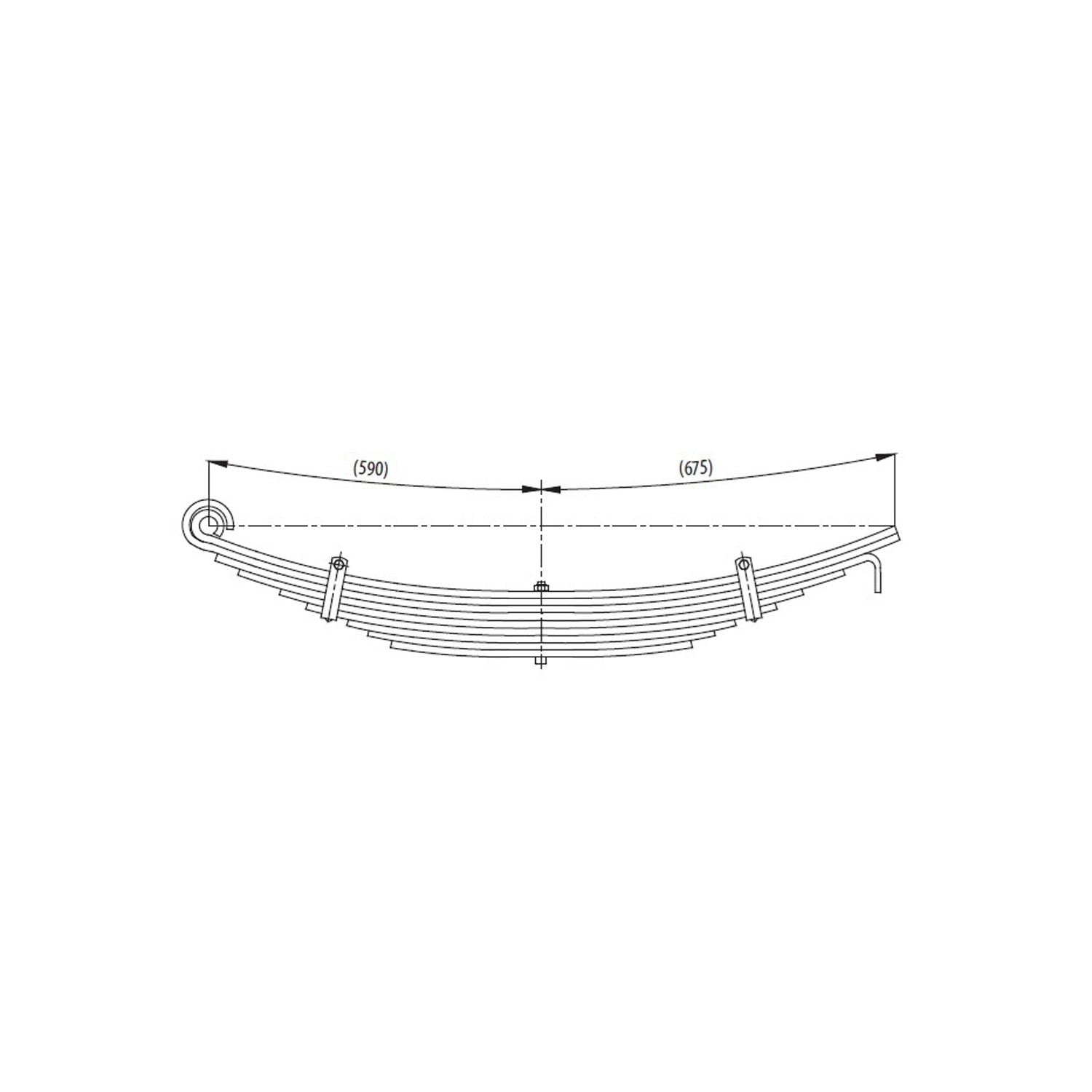 Rear complete Leaf Spring