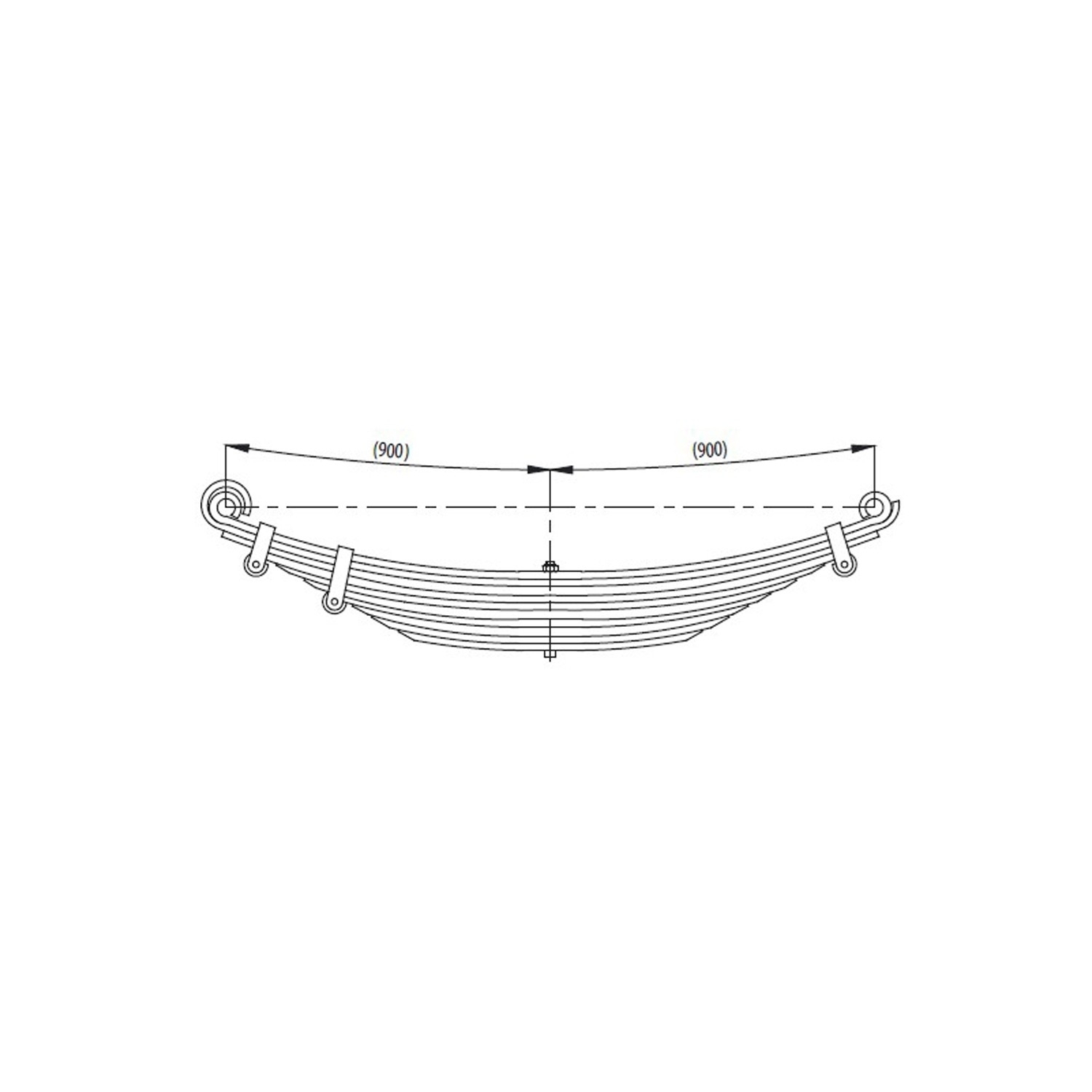 Front complete Leaf Spring