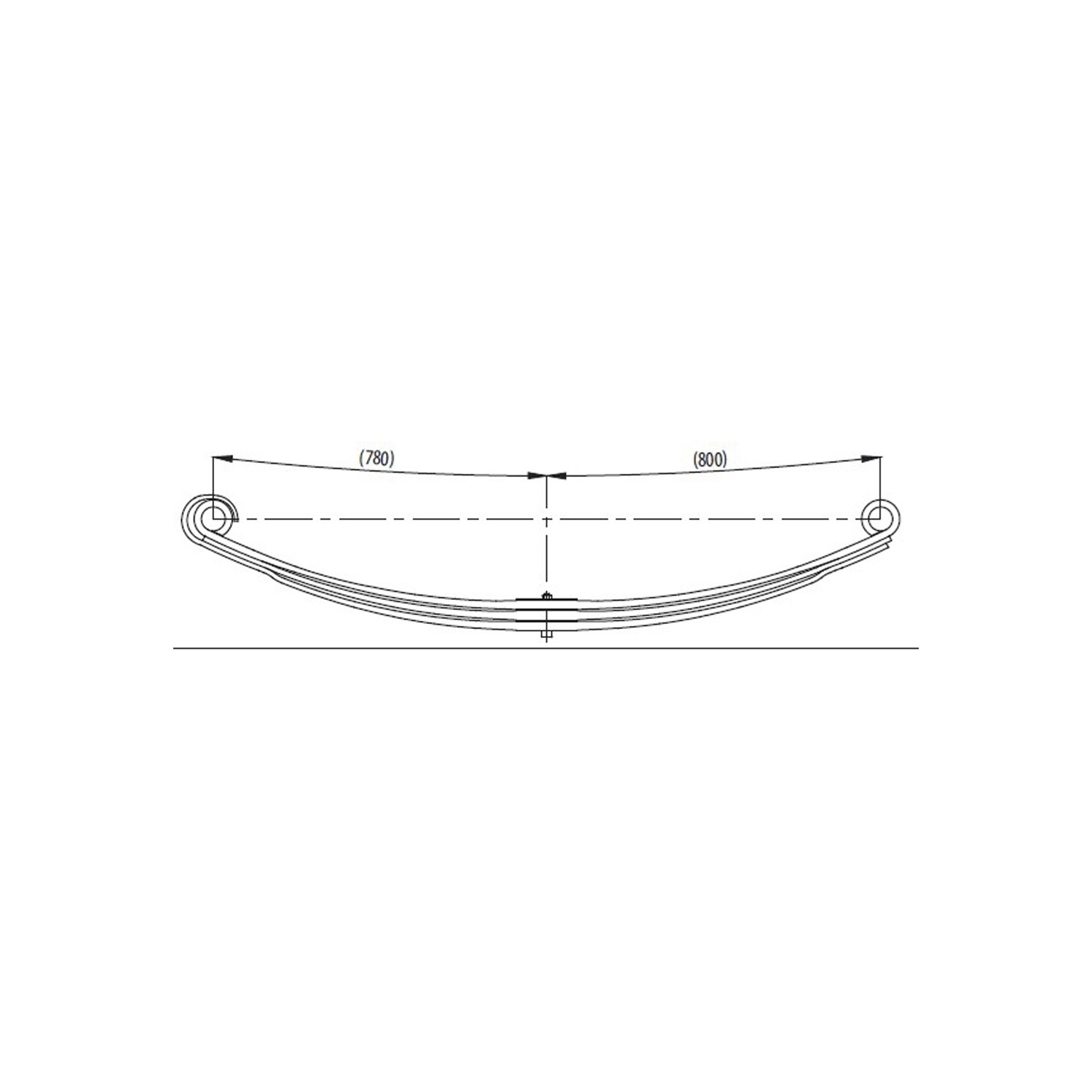 2nd axle complete  Leaf Spring