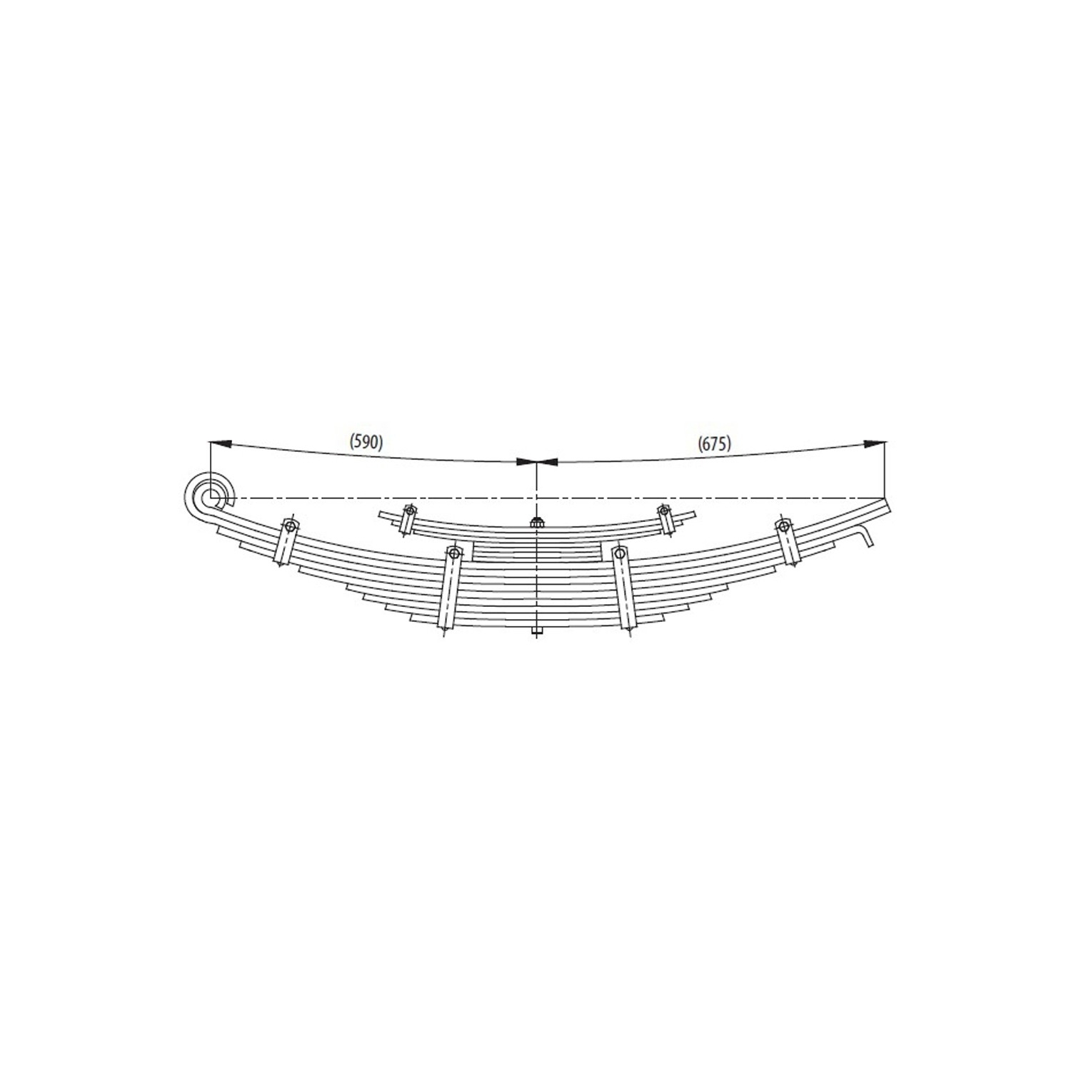 Rear complete Leaf Spring