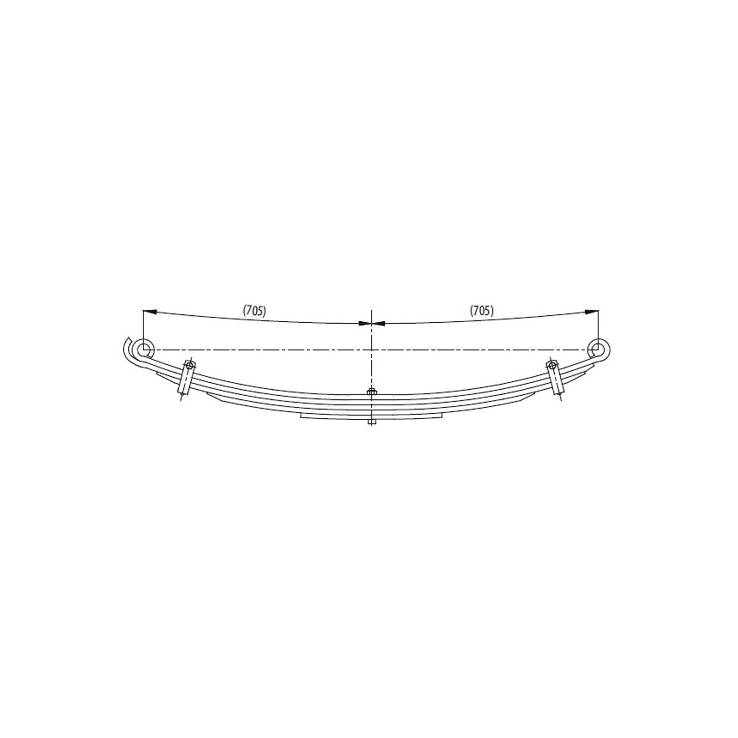 Front complete Leaf Spring