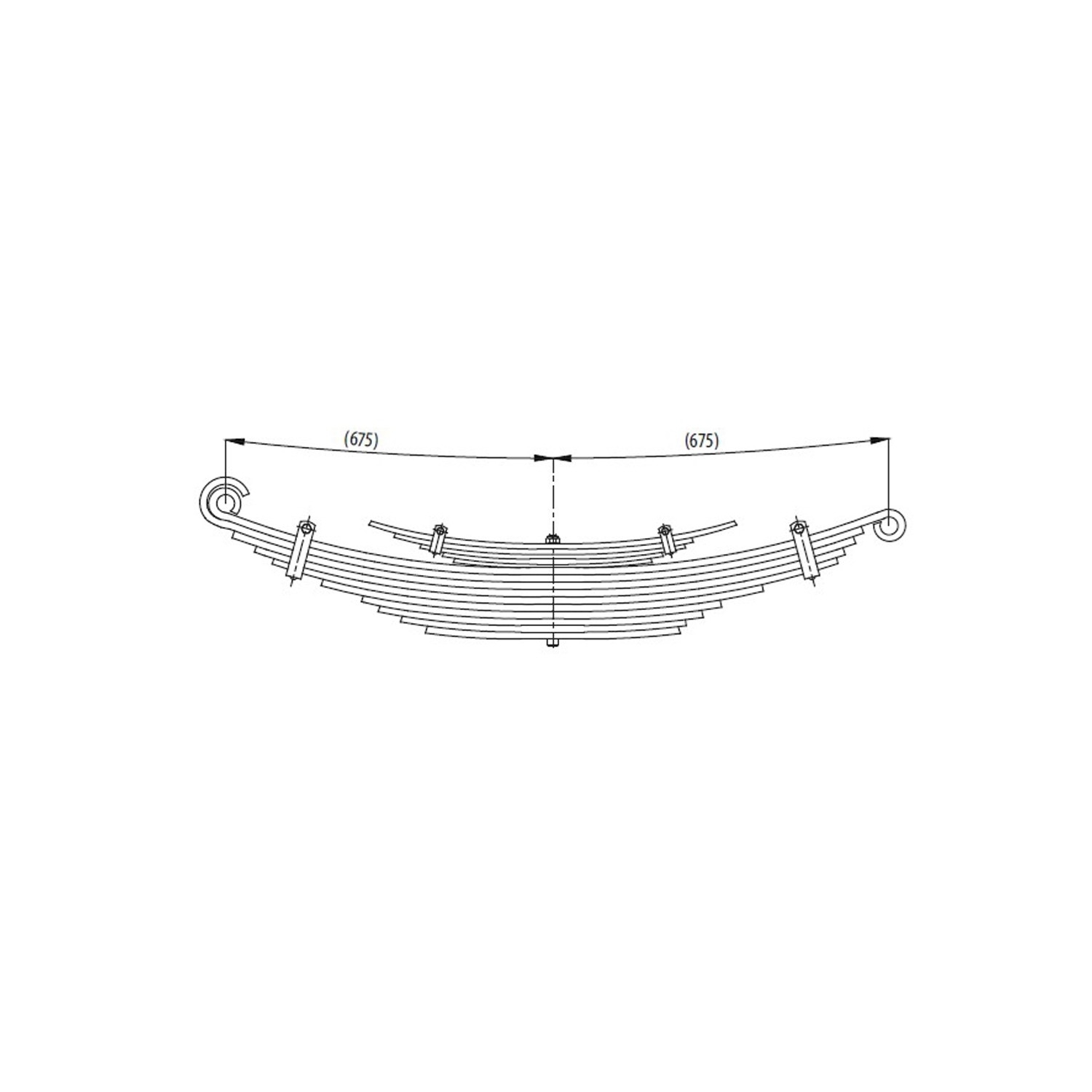 Rear complete Leaf Spring