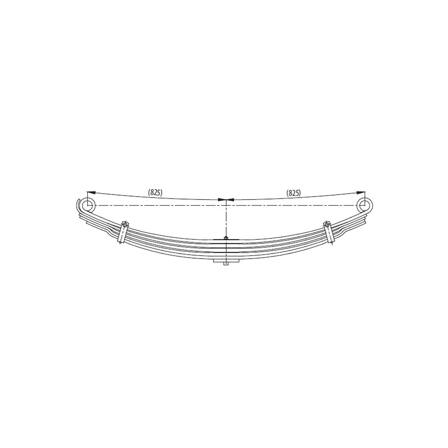 Parabolic front complete Leaf Spring