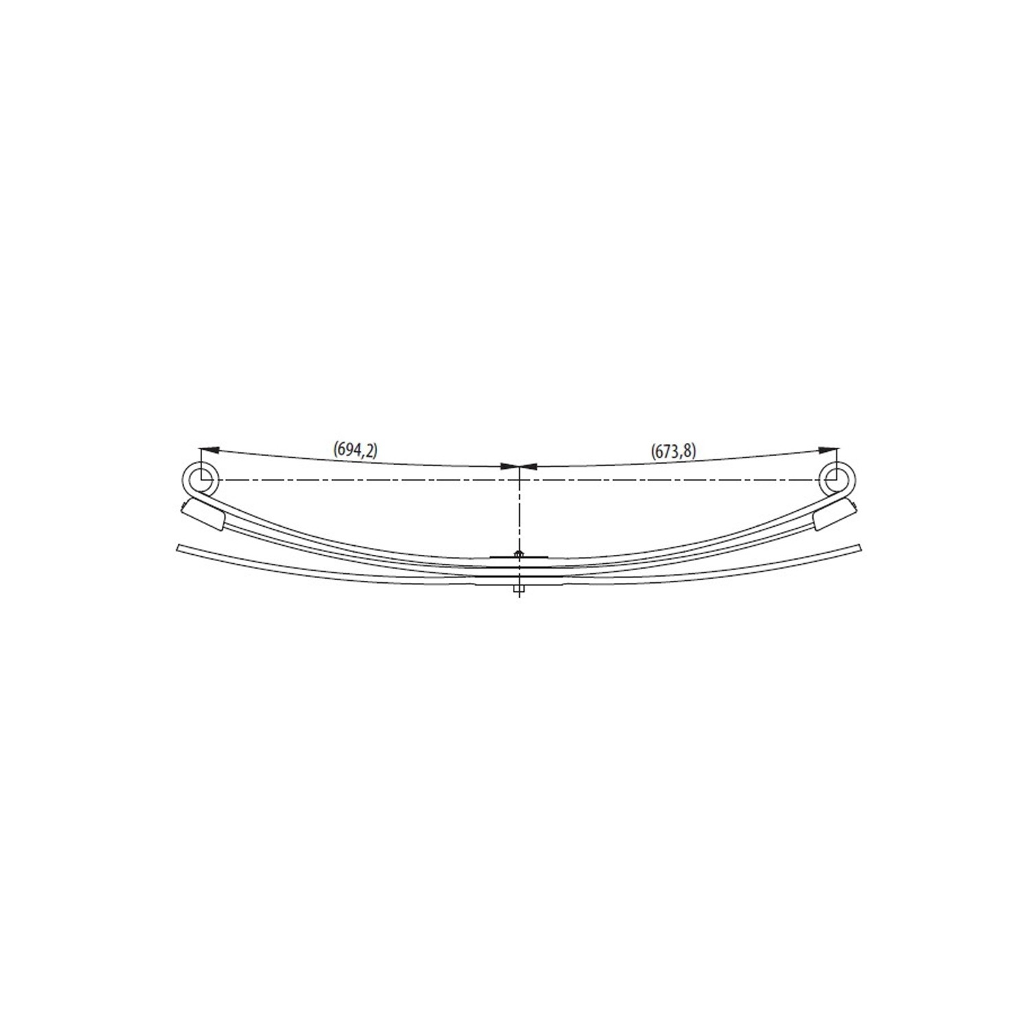 Rear complete Leaf Spring