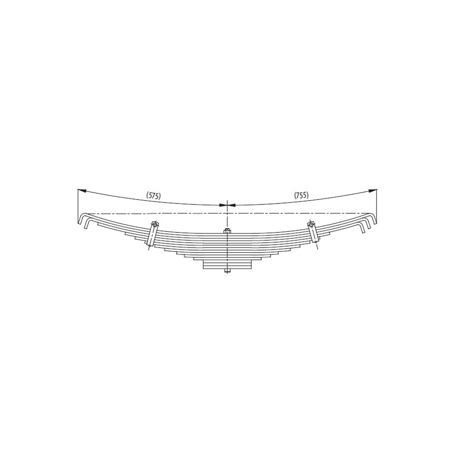 Axle complete Leaf Spring