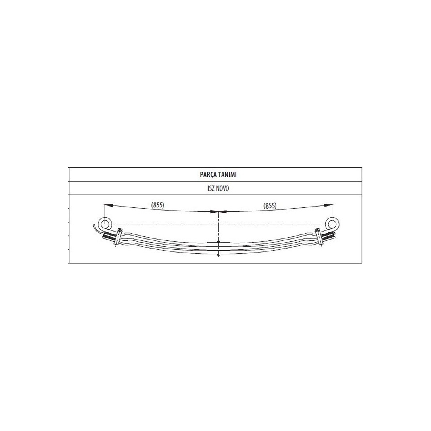 Parabolic rear complete Leaf Spring