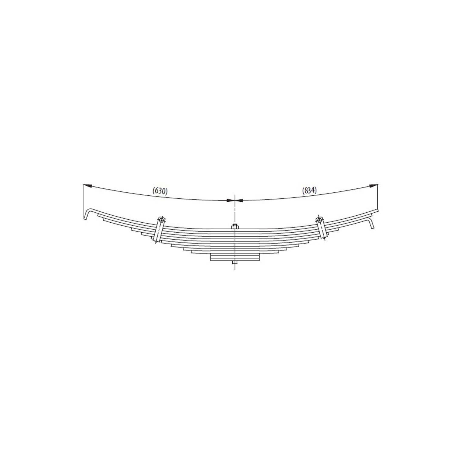 Axle complete Leaf Spring