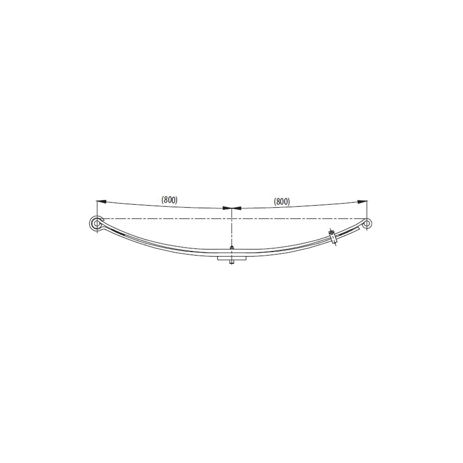 Parabolic front complete Leaf Spring