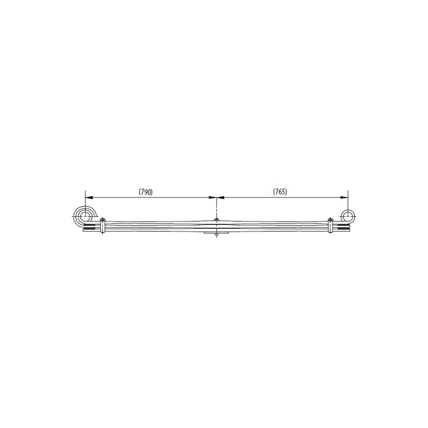 Front complete Leaf Spring