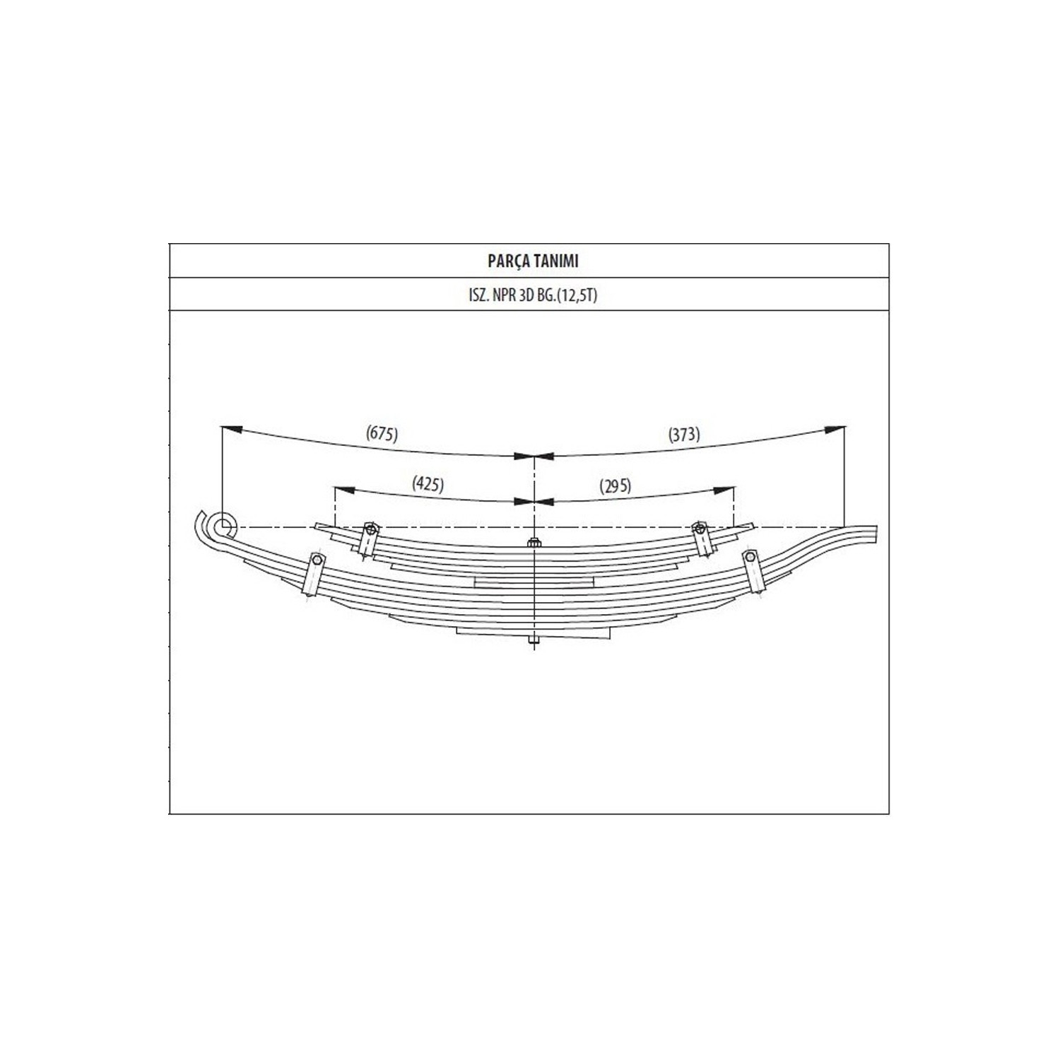 Rear complete Leaf Spring