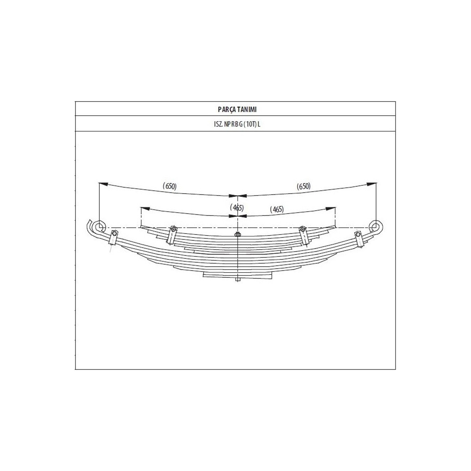 Rear complete Leaf Spring