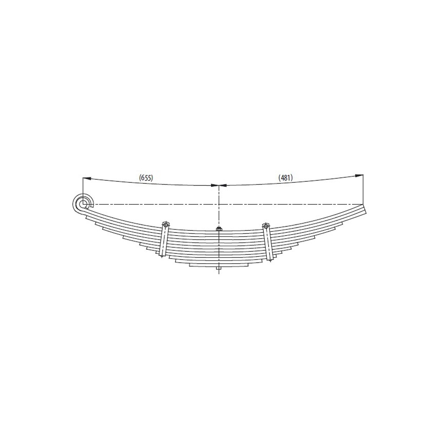Rear complete Leaf Spring